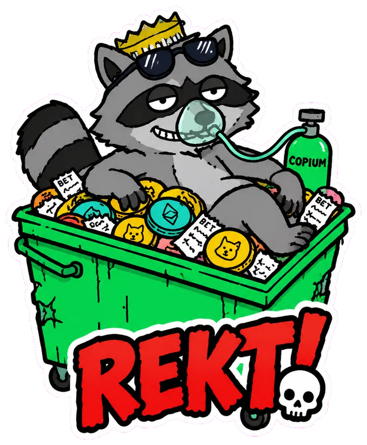 REKT sticker