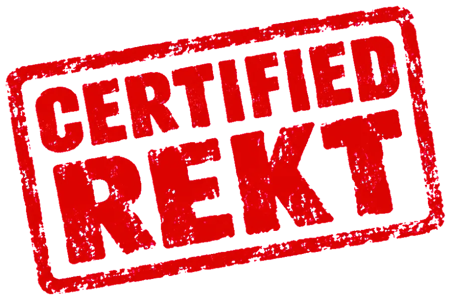 CERTIFIED REKT stamp