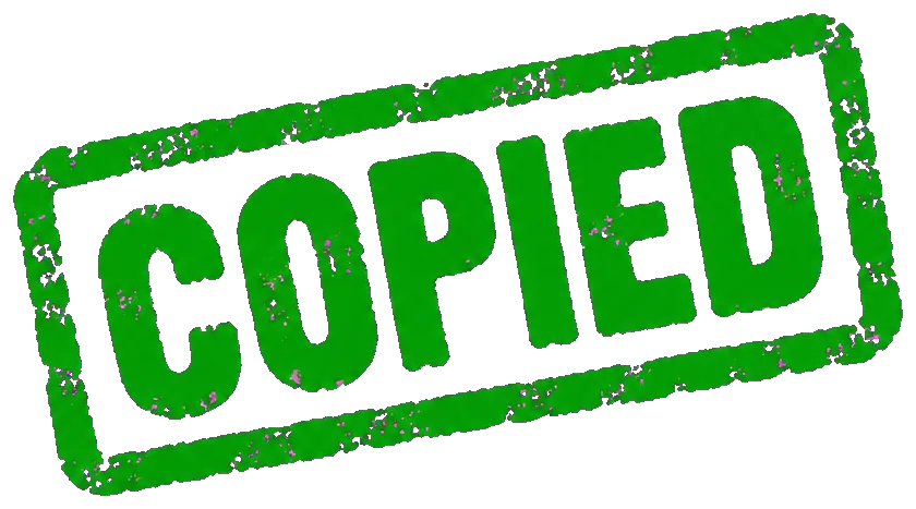 COPIED stamp