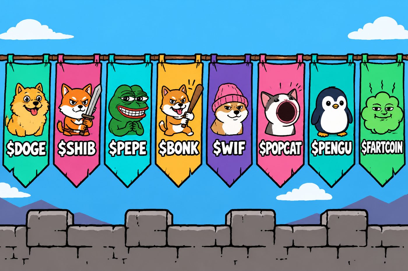 The dog and frog clans lined up for war